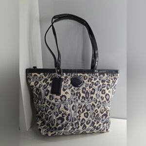 Coach Ocelot Tote Bag 17973 EUC